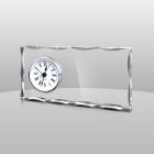 Scalloped Rectangle Acrylic Clock Award