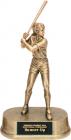 Softball Antique Gold Resin Award 9"
