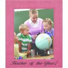 Personalized Pink Laserable Leatherette Picture Frame