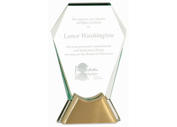 Jewel Gemstone Glass Award