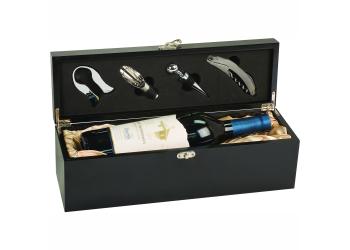 Black Wine Box with Tools